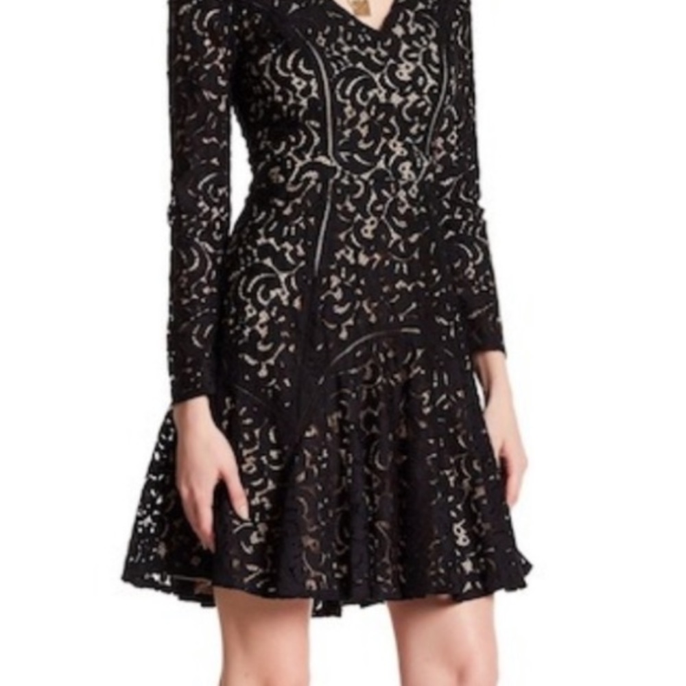 Cynthia Steffe Two Tone Lace Dress